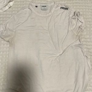 Gymshark White Tie Crop Top